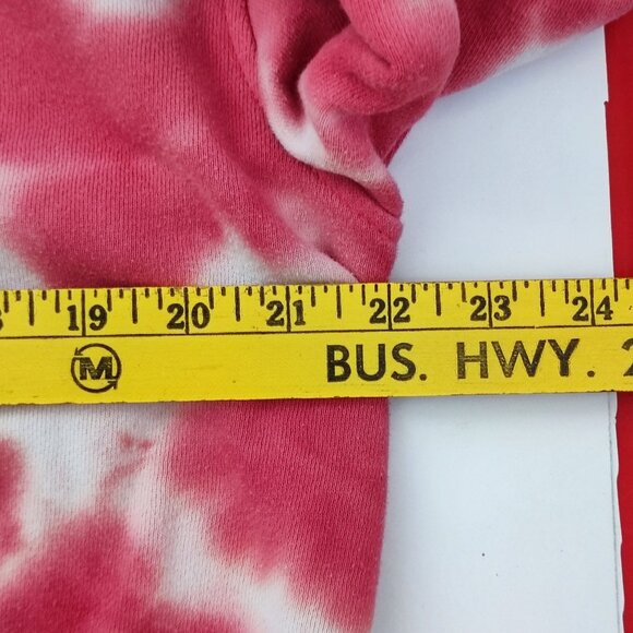 Maui and Sons pull over hoodie men's size L tie-dye white & salmon pink kangaroo - Picture 12 of 13